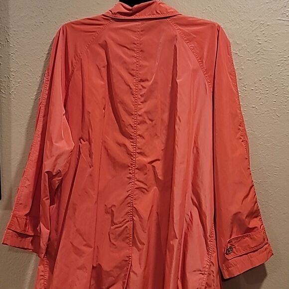 Lauren Ralph Lauren 3x Vibrant Orange Rain Coat - Picture 6 of 6